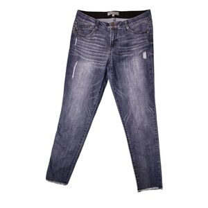 Wit & Wisdom Distressed Blue Skinny Jeans